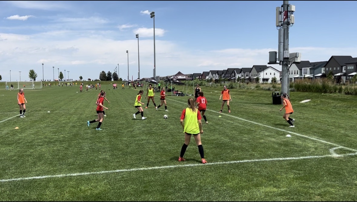 Blast players training with soccer balls